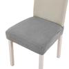 Elastic Stretch Seat Covers for Dining Chairs Waterproof Solid Color Chair Seat Slipcovers Removable Jacquard Cushion Slipcovers