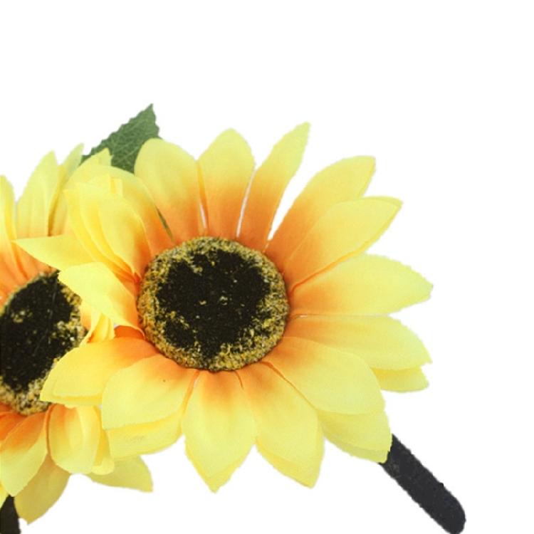 Luxurious Ethnic Style Headband Adjustable Flower Hair Hoop for Mardi Gras Girls