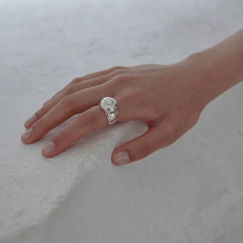 

MARSBOM rosalie pearl silver ring 20