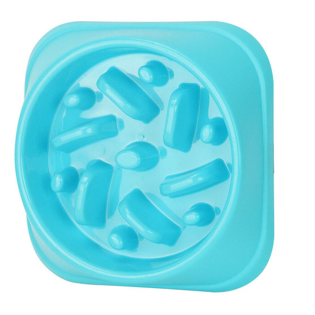 

Pet Slow Feeder Anti Choke Anti-slip Slow Eating Feeding Plastic Bowl Dish Pet Supplies