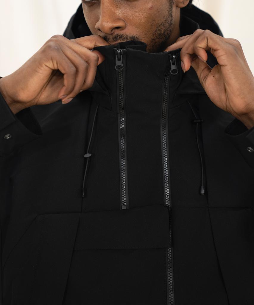 Kalapatthar 3 Layer Hard Shell Mid-Jacket - Black