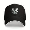 Eagle Flying Graphic Baseball Cap Polyester Casual Sun Protection Adjustable Dad Hat for Men Women