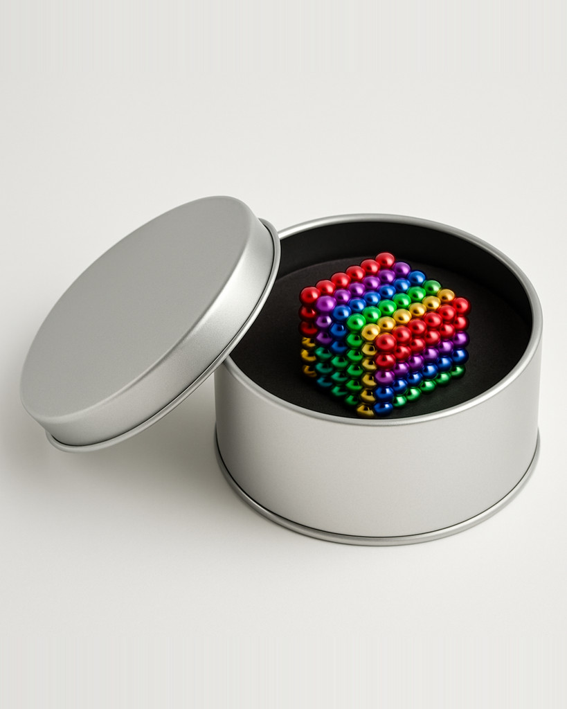 3MM 216PCS DIY Magnetic Balls Magic Magnet Cube Buckyballs Children Kids Playing Brain Storming Games Puzzle Building Tabletop Toys