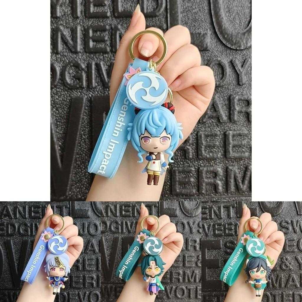 Gift For Genshin Impact Fans Xiao Venti Qiqi Keqing Keychain Bag Pendant