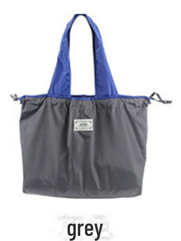 Portable Foldable Nylon Drawstring Shopping Bag - Eco-Friendly Travel and Supermarket Storage Solution