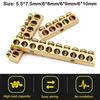 Screw Connector Copper Wire Connector Multi-specification With Hole Screw Brass Connection Row Brass Row Junction Box Electrical