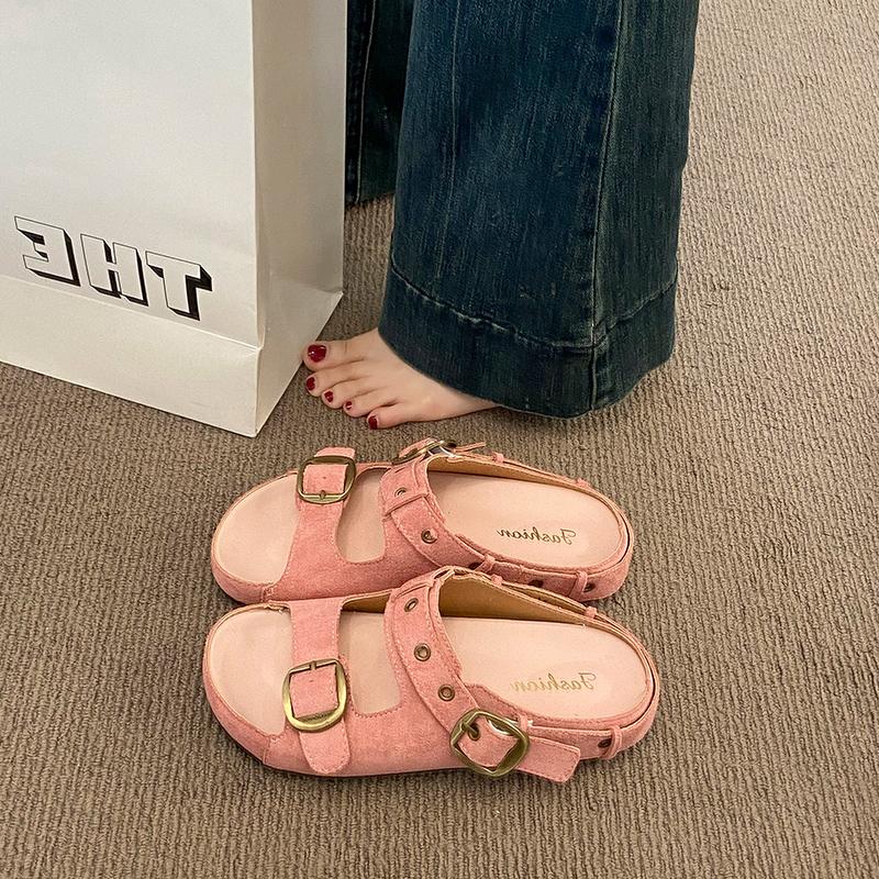 Fashion Shoes Ladies' Slippers Slipers Women Platform Luxury Slides Shale Female Beach 2025 Soft Designer Sabot Rome Female Shoes House