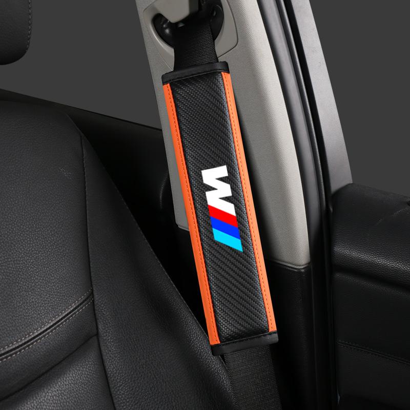 2pcs Car Safety Shoulder Cover Seat Belt Pads Strap Padding for BMW M Performance E30 E34 E36 F21 F30 F35 M3 M5 X1 X3 Accessory Dnsh52
