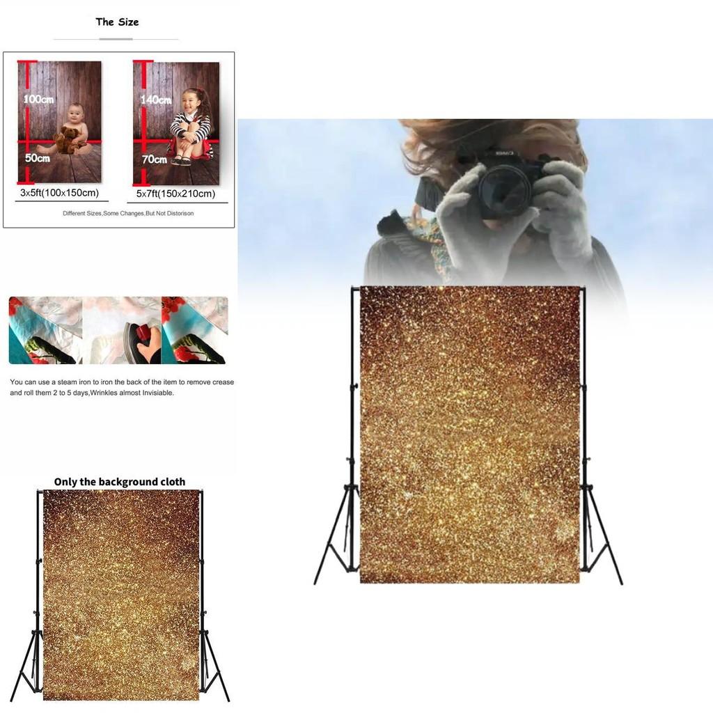 Glitter Studio Golden Photography Backdrop Prop Tools For Wedding Christmas