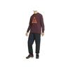 Nike Graphic Print Crewneck Pullover Long Sleeve American Sweatshirt Men Sweatshirt Burgundy DC4079-643