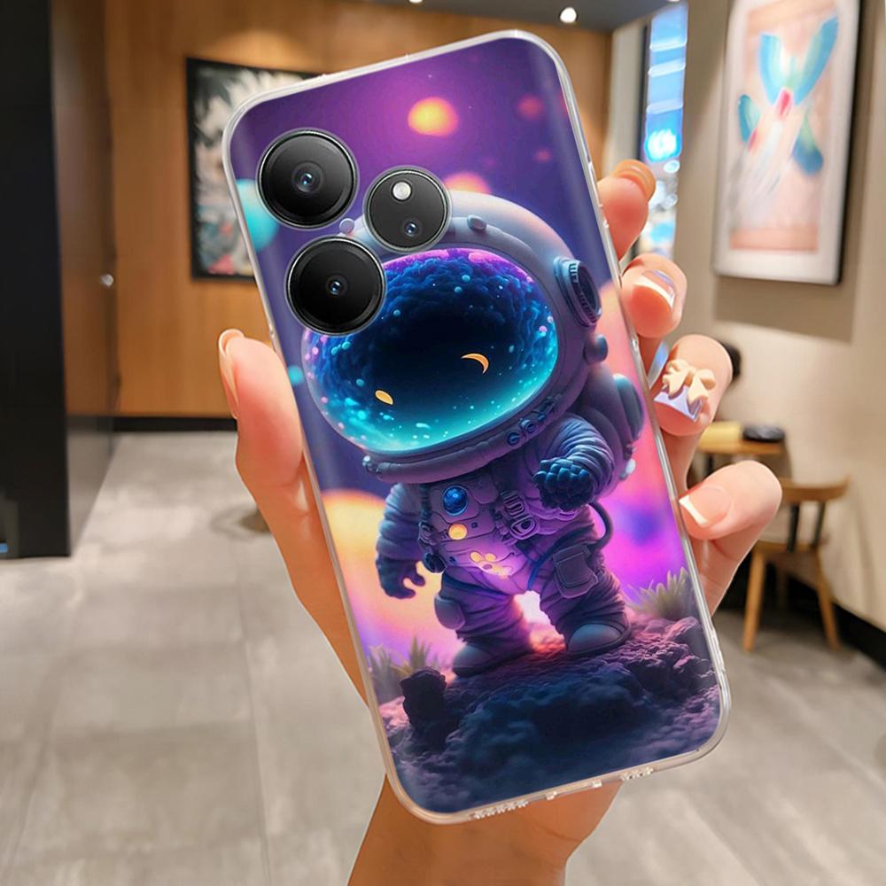 For Realme GT 6 Case Colorful Painted Cover Soft Silicone Phone Case For Realmi GT 6T RealmeGT6 GT6T Case Transparent Funda Bags