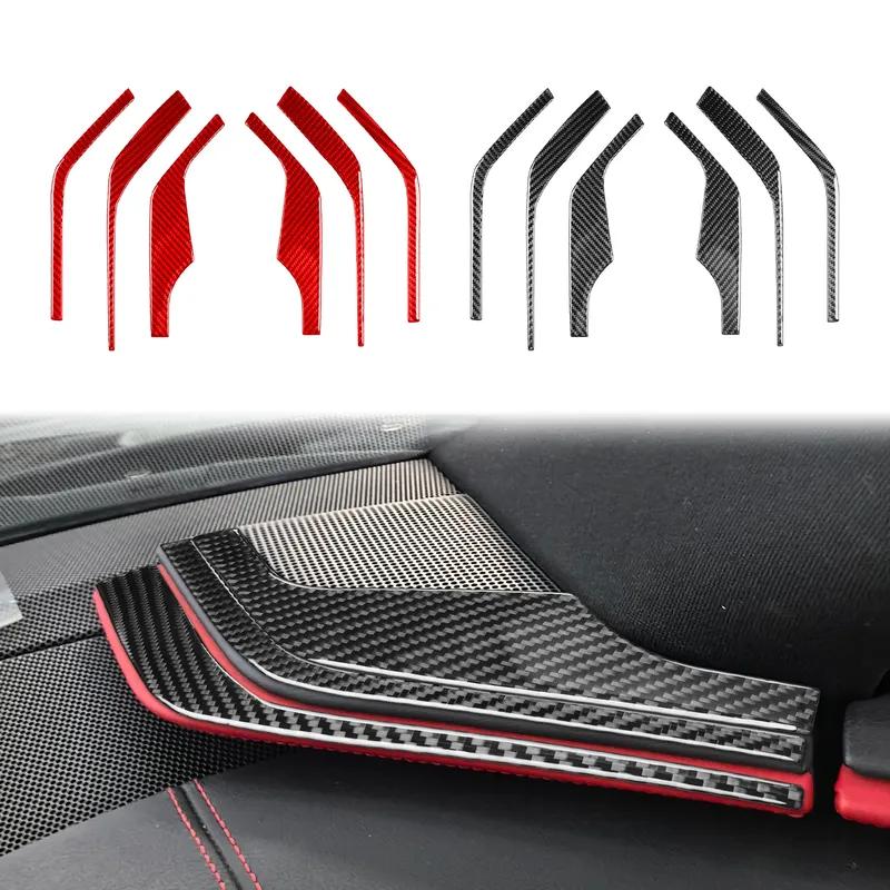 For Chevrolet Corvette C8 Z51 Z06 -2025 Carbon Fiber A-pillar Audio Horn Decoration Car Accessories Interior Cover Stickers