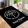 Custom Name Bring Me the Horizon Crystal Velvet Floor Rug Personalized Text Soft Carpet Home Decor