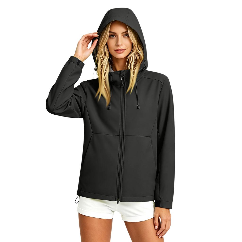 Women's Casual Outdoor Windbreaker Jacket for Hiking and Travel