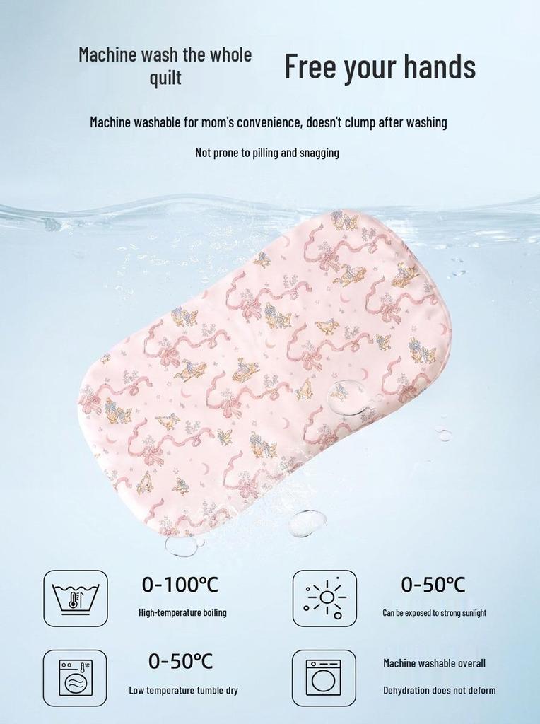 He'erte Adjustable Baby Silicone Pillow - Universal All-Season Children's Pillow with Three Thickness Options