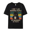 Ich hasse Morgenmenschen Und Morgen Und Menschen Kaffee-Geek Gekämmte Baumwolle Unisex Oberteil T-Shirt Lässige Oberteile Hemd Firmen Design