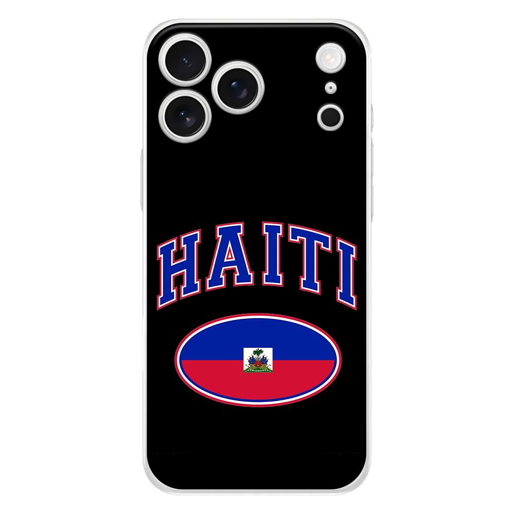 Soft Phone Case For iPhone 17 Air 16E 16 11 15 14 Pro MAX 12 13 7 8 Plus SE Easter Cover Fullback Protection shipping Haiti Flag