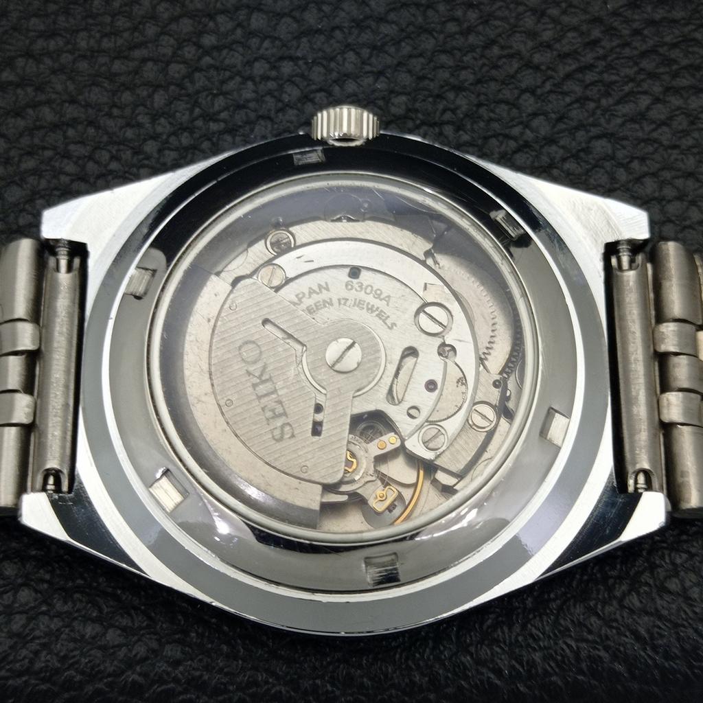 JAPAN VINTAGE REFURBISHED SEIKO 5 AUTOMATIC 6309A MENS GREEN WATCH a440881-4 Sk-a440881