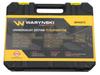 Bit set, 75mm torx hex spline ribe made of S2 steel, anti-corrosion coating with adapters, 75 pcs., Waryński