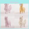Cute Alpaca Wooden Carving Decor For Home Gift And Birthday Celebration