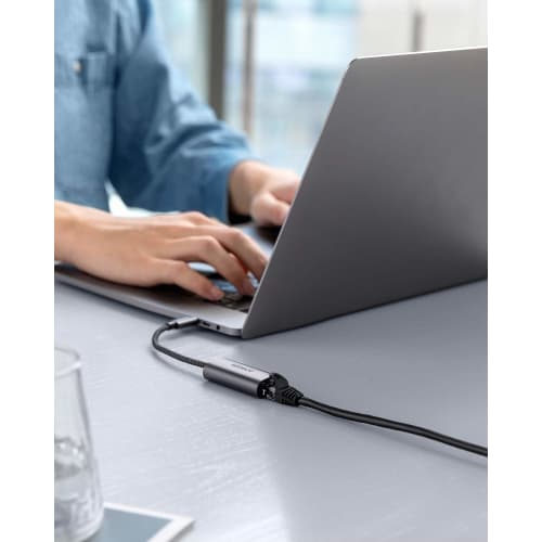 Anker PowerExpand USB-C & Ethernet Adapter 1Gbps Fast Ethernet Communication for MacBook iPad Pro Anker