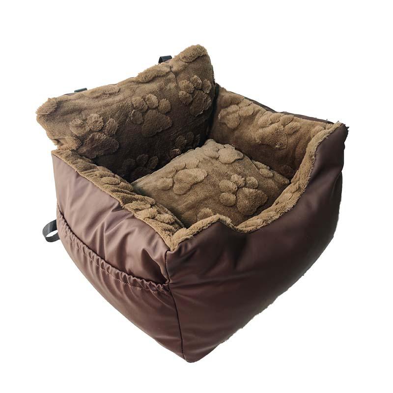 Przenosne wodoodporne siedzisko samochodowe i legowisko dla psa - Podwójne zastosowanie, zmywalna poduszka dla zwierząt na podróż, bezpieczeństwo