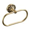 Elegant Oval Metal Towel Rings with Embossed Not Slip Base Stand for Secure Towel Holding In Modern Classical Bathrooms