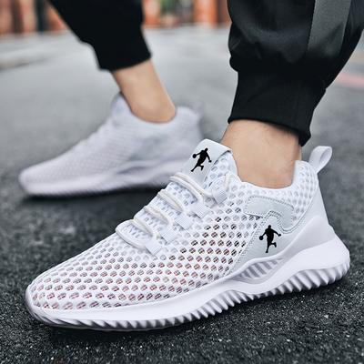New Men Sneakers Lightwhite Breathable Running Shoes for Men Mesh Summer Lace-Up Outdoor Walking Shoe Zapatillas De Deporte