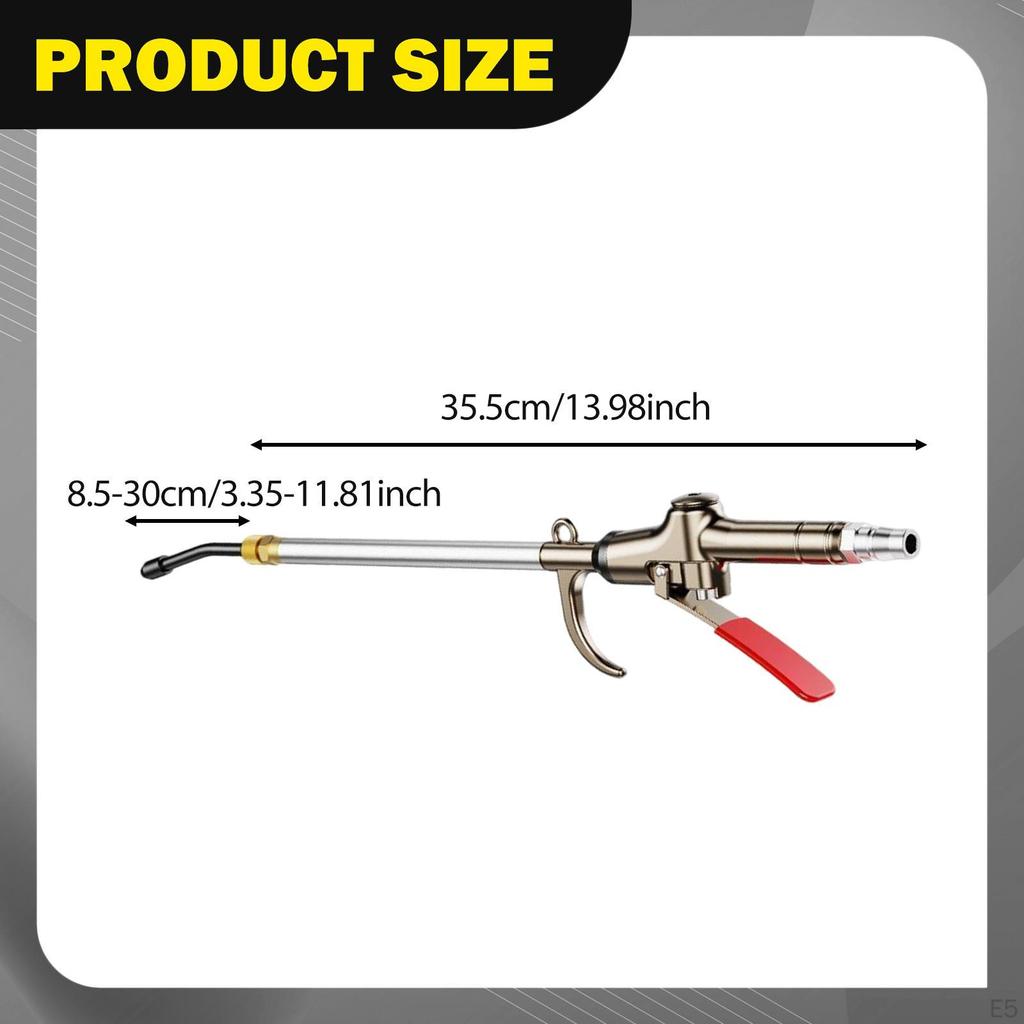 Air Blower Compressor Accessory Easy to Use Aluminum Alloy Dust Pneumatic Clean Tool