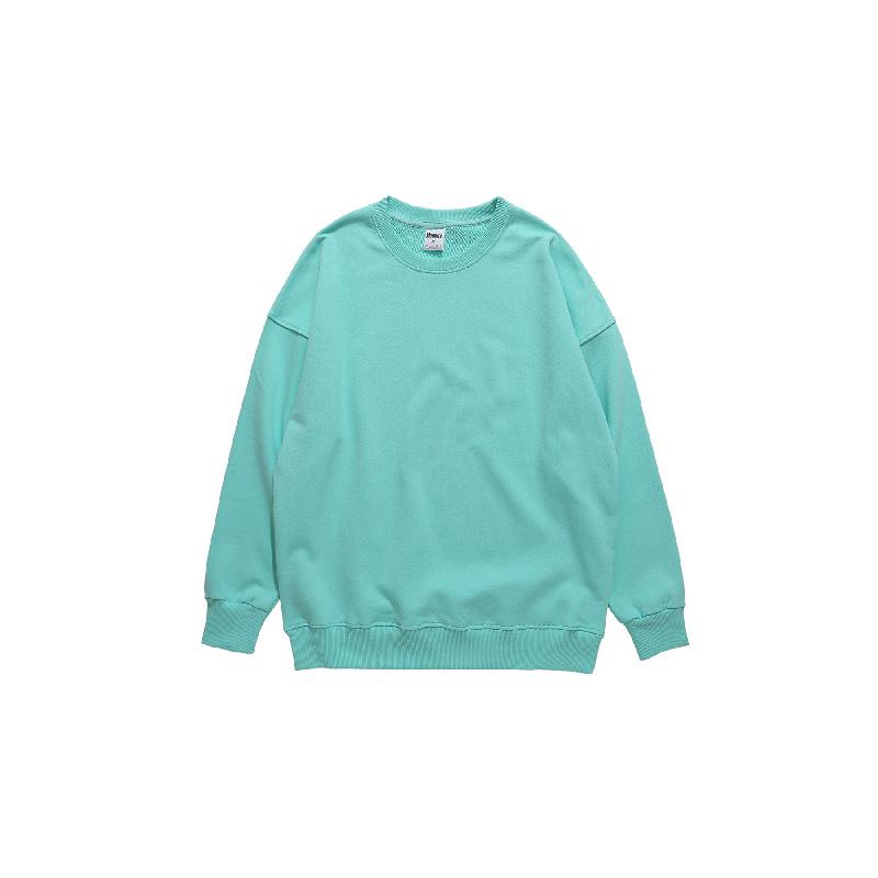 

New Spring and Autumn Pullover Sweatshirt, Loose Fit, Terry Cotton, Solid Color, Long Sleeve, Men s Crew Neck Sweatshirt XXXXL