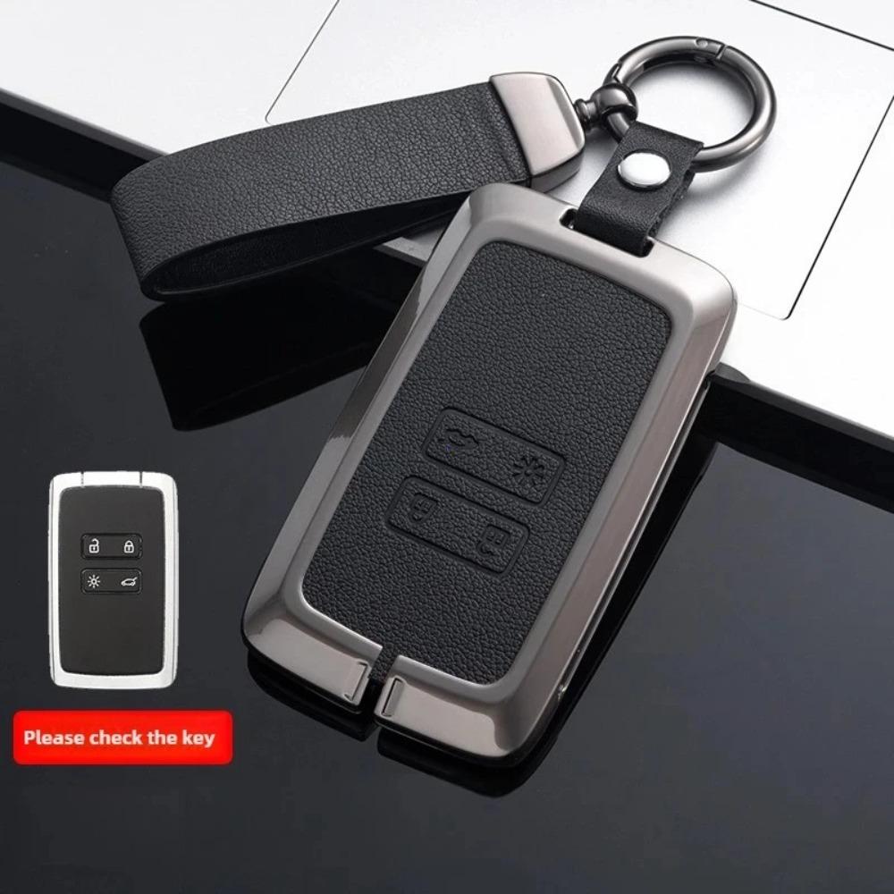 Skórzany pokrowiec na kluczyk samochodowy dla Renault Austral Kadjar Clio Megane Captur Arrana Kolaos Zoe Scenic Dacia Sandero Duster Logan Jogger