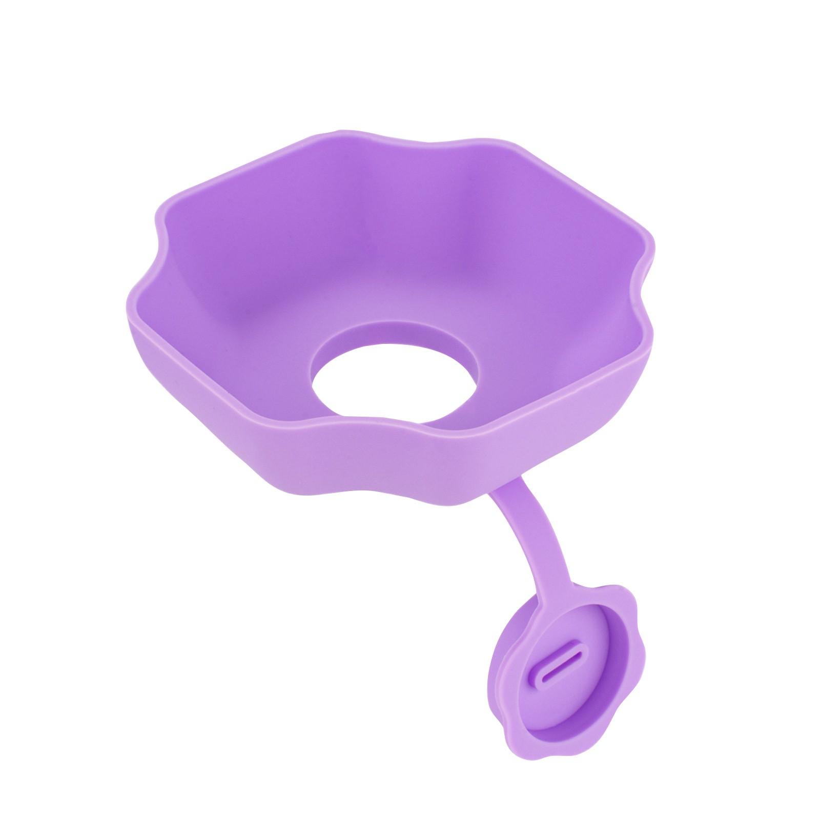 

Силиконовый держатель для мороженого с защитой от капель, многоразовый, бесплатный лед и зажим для снега, подходит для детских дней рождения и летних вечеринок фиолетовый