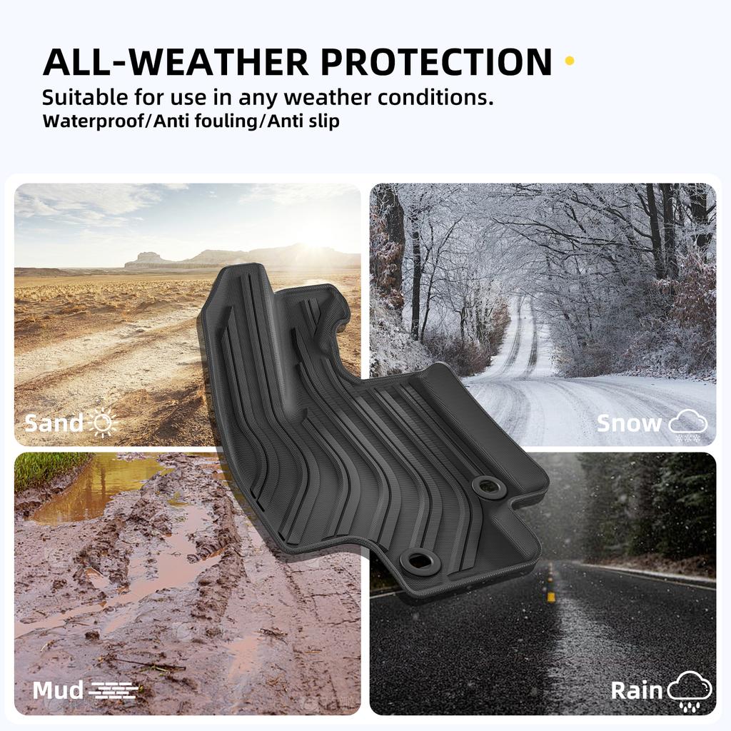 Fit for 2025 Toyota Grand Highlander (Include Hybrid) & Lexus TX Car Floor Mats Cargo Liner Pad TPE 3D Left Hand Drive