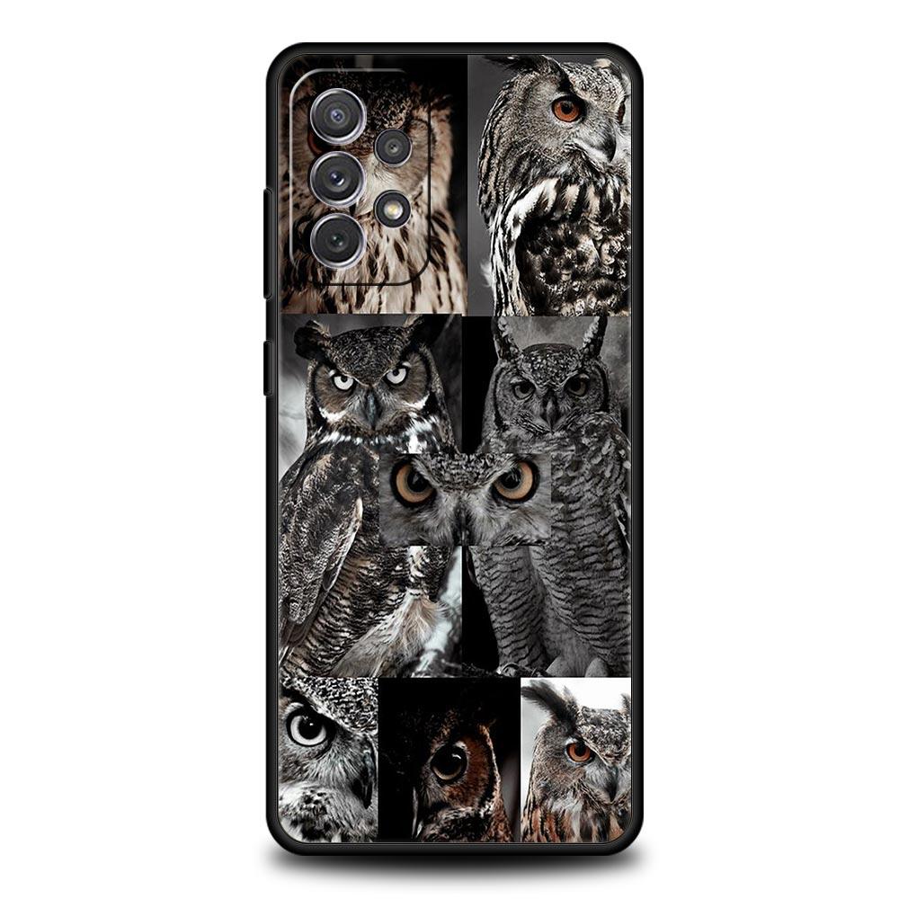 Cartoon Girl Gifts Lovely Owl Phone Case For Samsung A51 A71 A21S A12 A11 A31 A41 A03s A52 A32 A22 A13 A23 A33 A53 A73 5G Cover