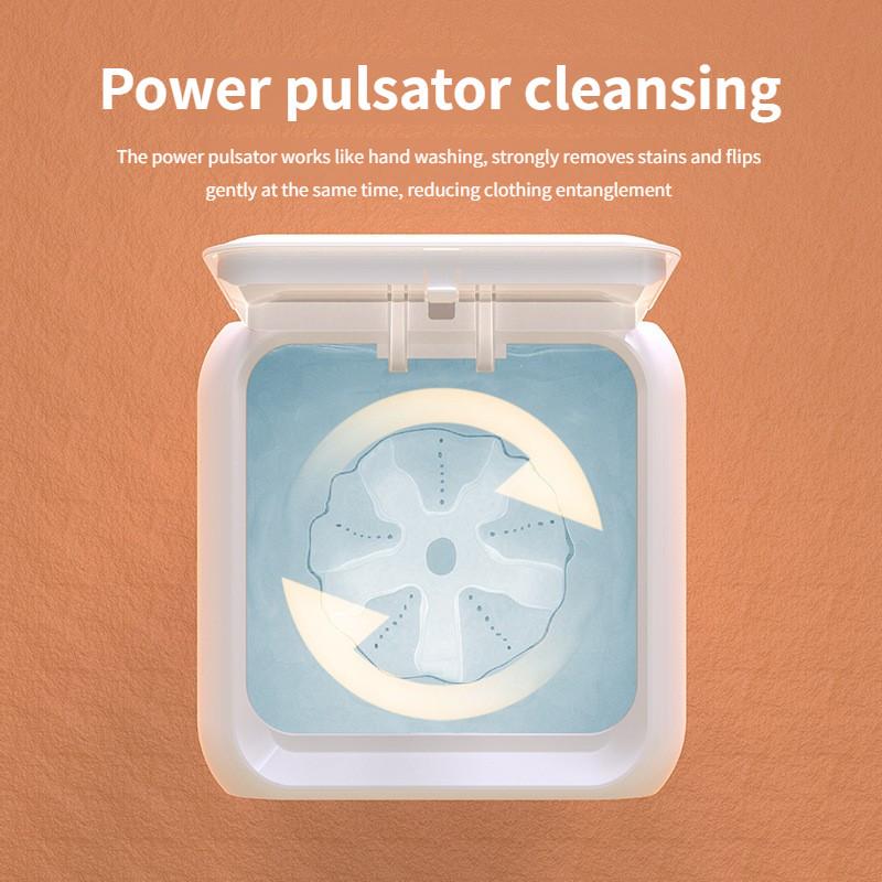 12L Large Capacity Mini Electric Washing Machine Household Small Semi-automatic Underwear Washing Device