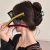 Velvet Hair Clip Simple Versatile Autumn Winter Shark Clip Back Of Head Bun Hair Clip Accessory