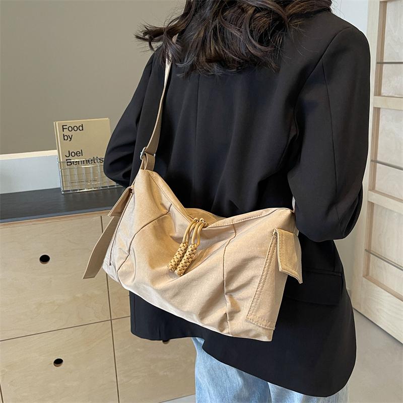 Холщовая сумка через плечо Женская большая сумка Большая вместительная дорожная сумка — фото 9