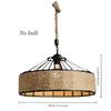 Hemp Rope Lights Modern Hanging Handmade Chandeliers Retro Home Decoration Indoor Light Vintage Rope Pendant Lights