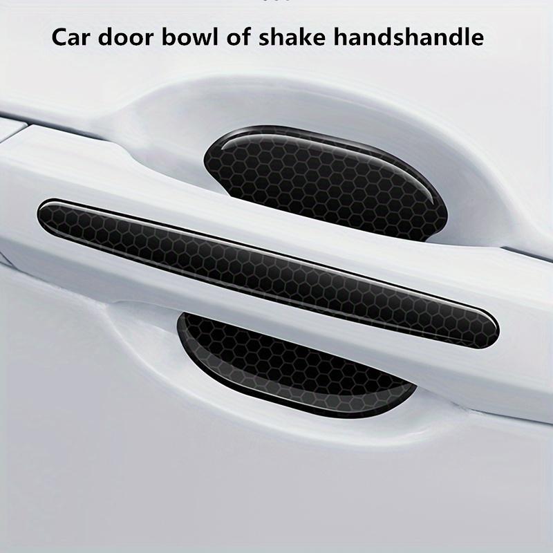 8 Pcs Black Door Handle Stickers, Anti-Scratch Car Door Handle Paint Surface Scratch Protection Car Stickers, Auto Accessories