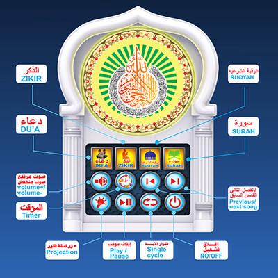 Boxă Coran Islamică Redare Non-Stop 24 Ore Limba Arabă Player Coran Islamic Cititor Coran Islamic Mașină de Învățare Pentru Musulmani