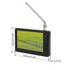 Televisor Portátil de 5 Pulgadas Compatible con DVB-T Recargable Mini Televisión Digital 1080p