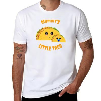 Mommys Little Taco  Cute Baby Boy and Mom Tacos TShirt Man Graphic T Shirt Funny T Shirts Cotton TShirt