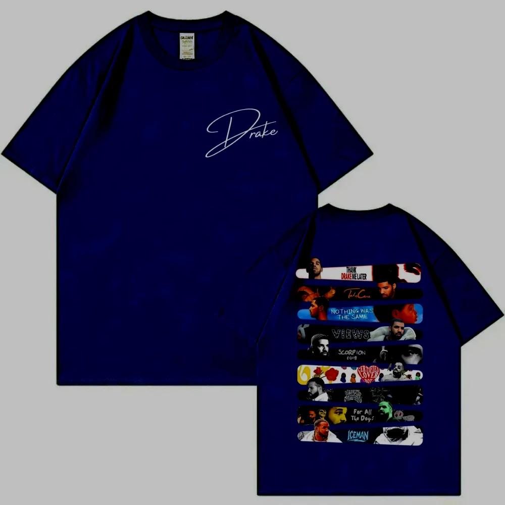 Rapper Drake Album Graphic T Shirt Men's Women Clothing Fashion Hip Hop Short Sleeve T-shirts Summer Casual Loose Cotton T-shirt