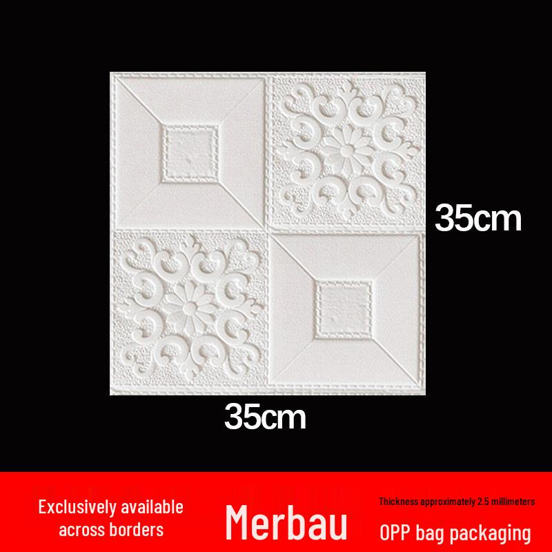 Wasserdichte selbstklebende Schaumstoff-Sticker für Decke & Wand - Feuchtigkeitsbeständige Dekorations-Tapete