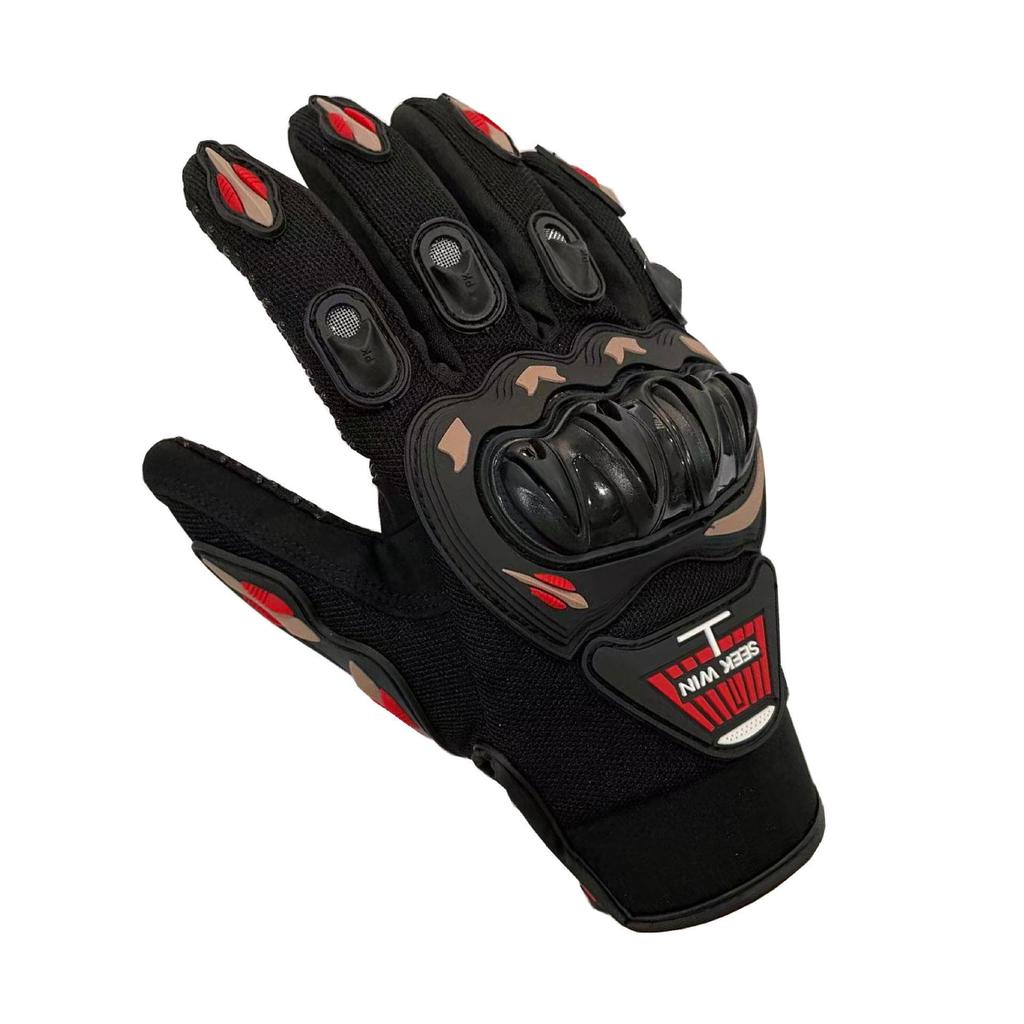 Luvas Antiderrapantes de Toque com Dedos Inteiros para Motociclismo e Corrida para Off-road, Equitação e Veículos Elétricos