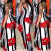 Stunning Plus Size Lady Floral Boho Party Bodycon Maxi Dress For Elegant Occasions