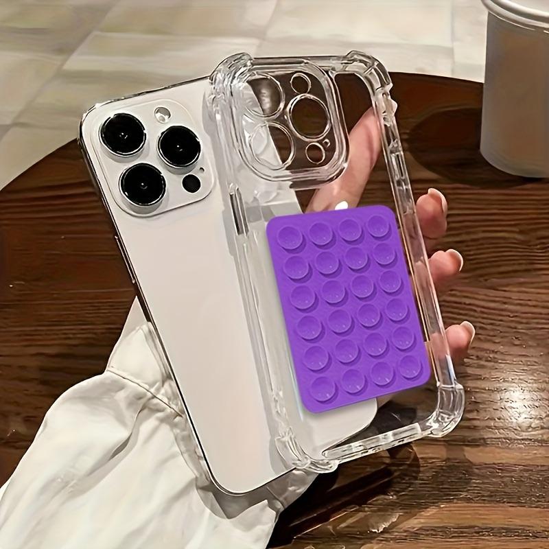 Transparent Four-Corner Anti-Drop With 3D Suction Cup Phone Case For iPhone 17 16 15 14 13 12 11 Pro Max Plus XS XR Cover