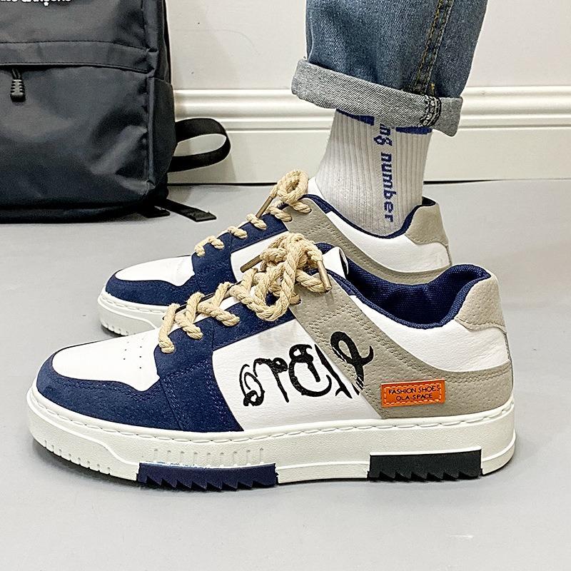 

Men s shoes spring low-top board shoes versatile shoes men s lightweight soft-soled sports and leisure trendy shoes light and comfortable 39