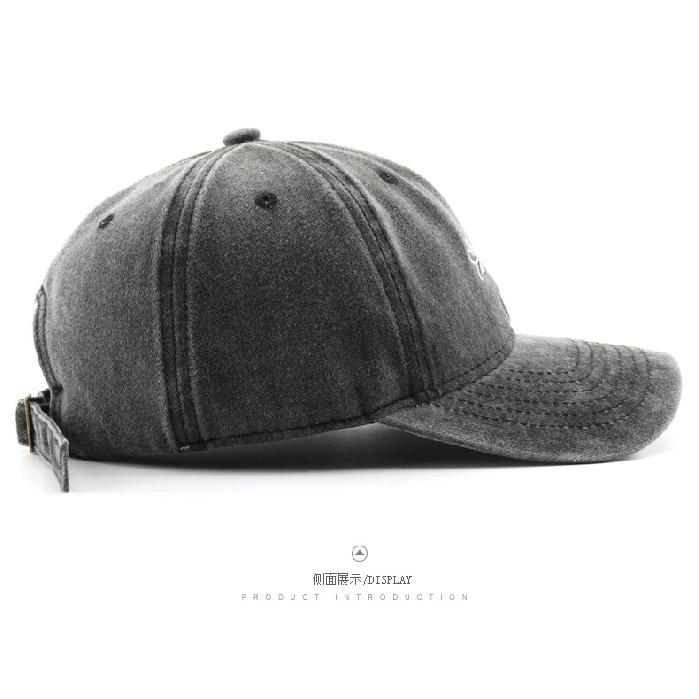 Women's washed baseball cap, outdoor men's travel sun hat, sun visor, baseball cap