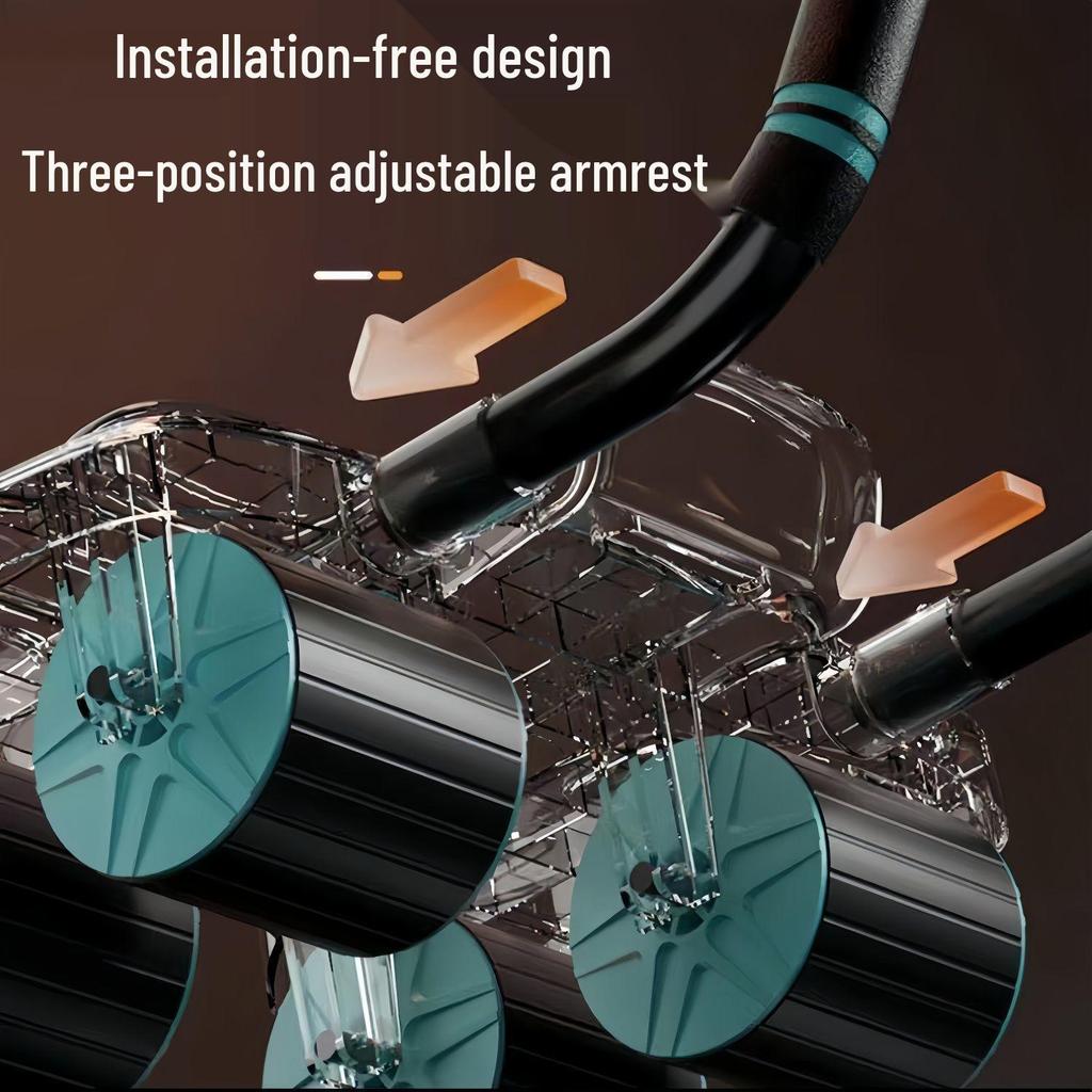Changfeng 2025 Four-Wheel Ab Wheel with Elbow Support - Automatic Rebound Sit-up Fitness Machine